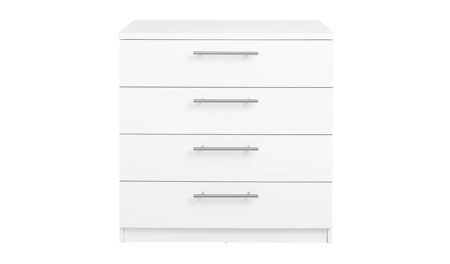 Brisbane 4 Drawer Chest - White